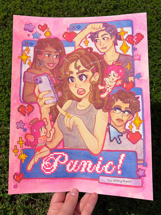 panic! risograph print