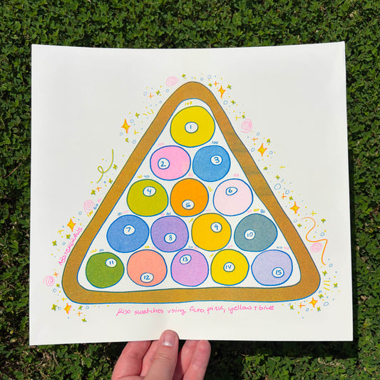 risograph pool ball color chart