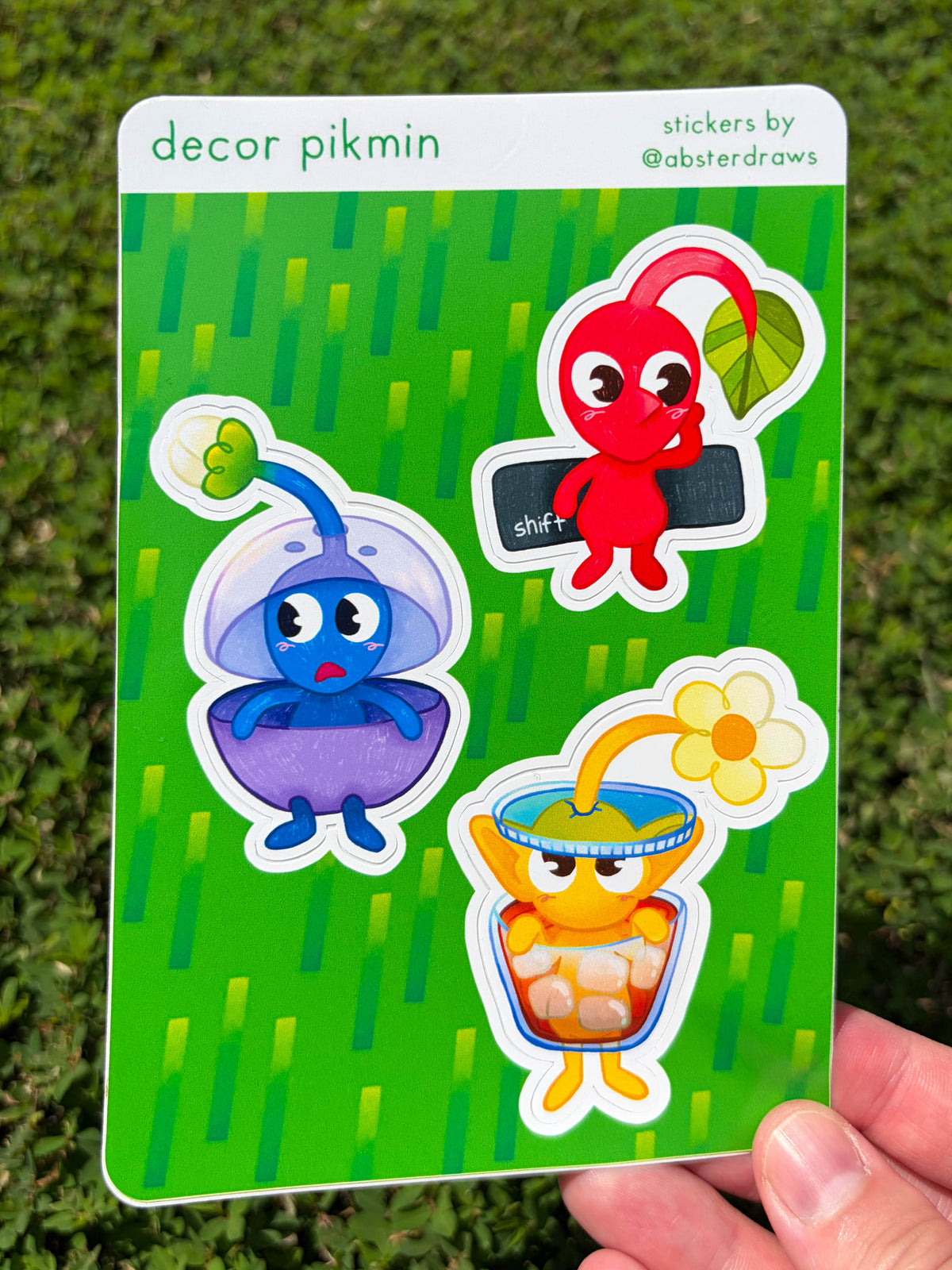 decor pikmin sticker sheet